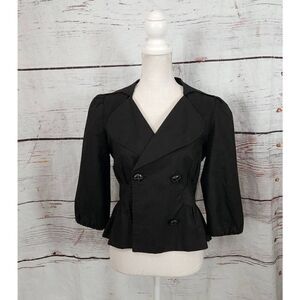 Piko 1988 Double Breasted Peplum Jacket Size Medium